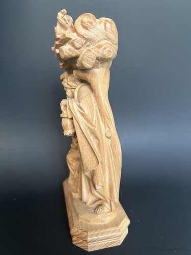 Belén alemán tallado a mano vintage de 8,25" ángel María Jesús pesebre vaca etc. - Imagen 4 de 17