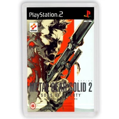 Metall Gear Solid 2 Sons Of Liberty-Playstation 2 PS2 Fridge Magnet Kühlschrank