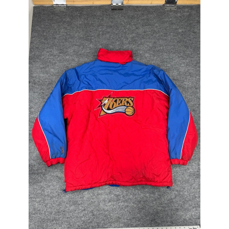 Chaqueta de Colección Años 90 Logo Atlética Philadelphia 76ers Sixers NBA Para Hombre Talla XL Foto 2 de 4
