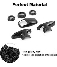 Voodonala for Challenger Charger Shifter Knobs Cover Trim-Carbon 15-23 Dodge