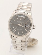 Rolex Day-Date 36mm Herren Uhr 18k Weiss - Go...