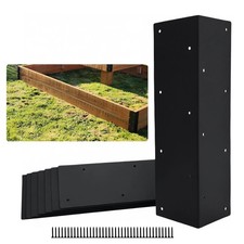 8pcs Raised Garden Bed Corner Brackets for 20"-24" Beds Heavy Duty Metal Corn...