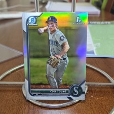Cole Young 2022 Bowman Draft Chrome - #BDC-112 Refractor Bowman 1st!