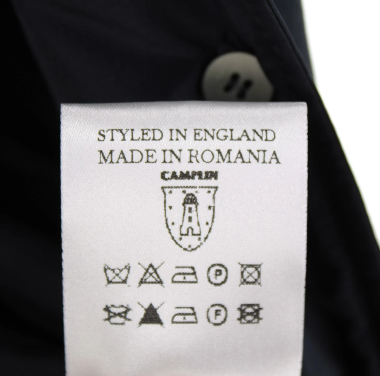 Camplin NWT 100% Cotton Pea Coat w/ Removable Lining Size 52 (L US) In Blue - product detail image 20
