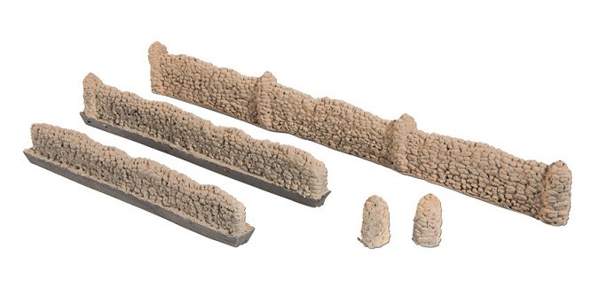 NOCH 58283 - 1/87 / H0 Walls Made Of Natural Stones - New