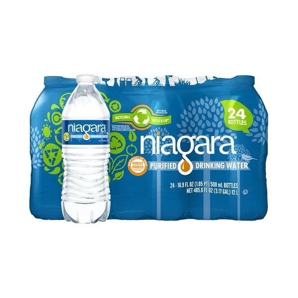Niagara Purified Bottled Water 5L/ 16.9 oz TRUCK LOAD, 32,25 bottles/16 Pallets