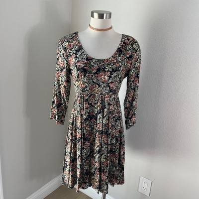 Vintage Y2K Contempo Size 7 Casuals Floral Mini Dress 90s Grunge Made in  USA | eBay
