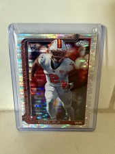 Topps Chrome Football Emeka Egbuka Buccaneer RC Pulsar Refractor