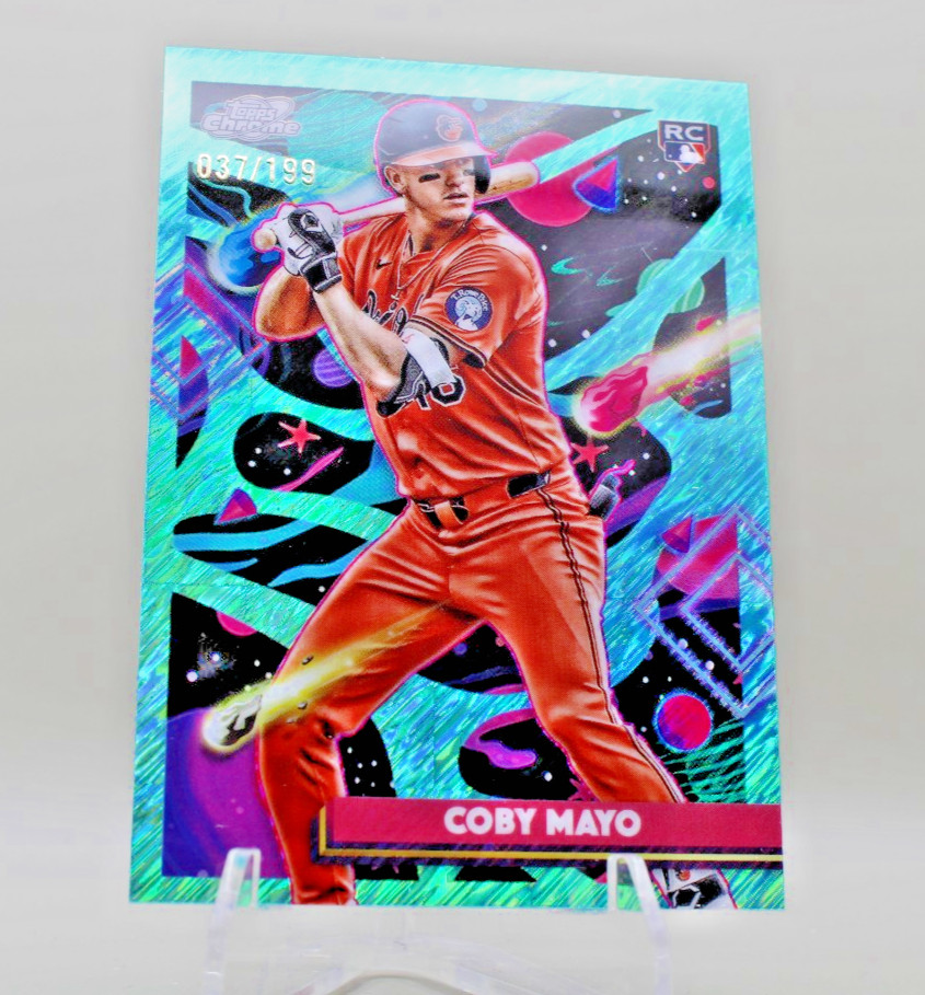 2025 Topps Cosmic Chrome Coby Mayo #154 Aqua Equinox Refractor /199