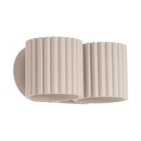 Wandleuchte Aluminium Taupe Up Down 2-Flammig Indirekt G9 H:10 Cm Wandlampe Flur