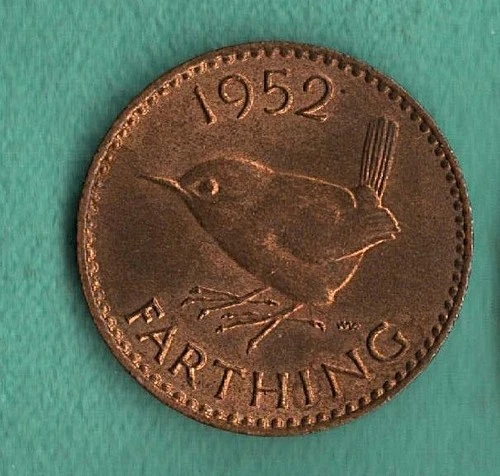 1952 George VI Farthing — photo from another recent sale