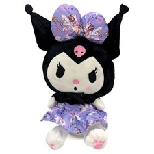 KUROMI PURPLE DRESS Hello Kitty 10 in. Plush Anime Stuffed Animal Plushie Doll 