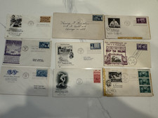 75 FDC 1940'S - 80'S FIRST DAY COVERS USPS UNITED STATES WAR YEARS 1944 RAILROAD