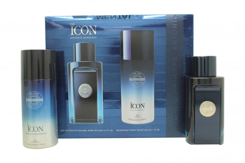 Antonio Banderas The Icon Gift Set 100ml EDT + 150ml Deodorant Spray