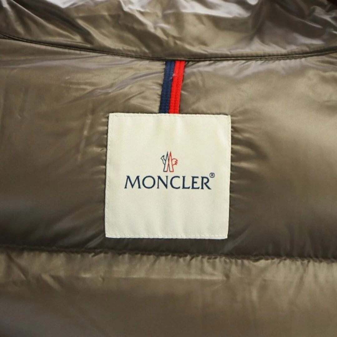 Moncler BERRE GIUBBOTTO piumino manica lunga zip cappuccio nylon 2 L marrone