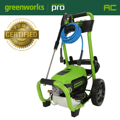 #ad Greenworks Pro Electric Pressure Washer up to 2300 PSI at 1.2 GPM Green $279.99