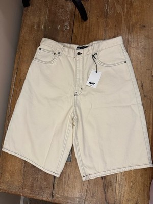 stud Pull&Bear Y2K style baggy white shorts NWTags