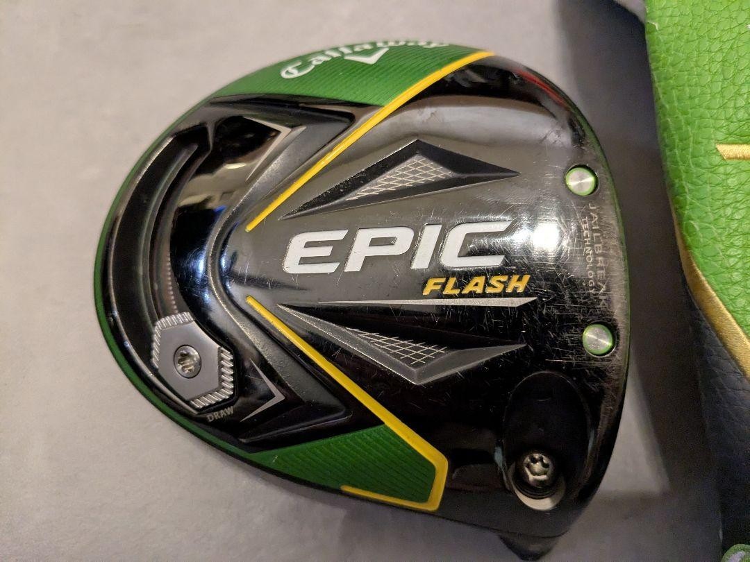 Callaway - Callaway EPIC FLASH ドライバー　9.0 Callaway Epic Flash 9.0° Driver Head With Head Cover Right