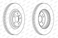 2X Bremsscheibe Coat+ Jurid 563002JC-1 JC Schachtel FüR Mercedes Klasse W166 GLE