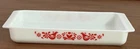 Vintage Pyrex 933 Lasagna Baking Dish 13.5 x 8.75 Friendship Red Bird Milk Glass