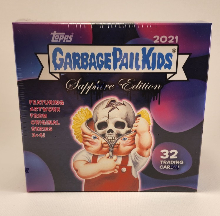 Unopened Box Garbage Pail Kids 2020 Sapphire trading card — raw and PSA graded price guide