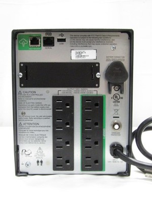 APC Smart-UPS 1000 SMT1000C 1000VA 700W 120V 8 Outlet AVR LCD NO