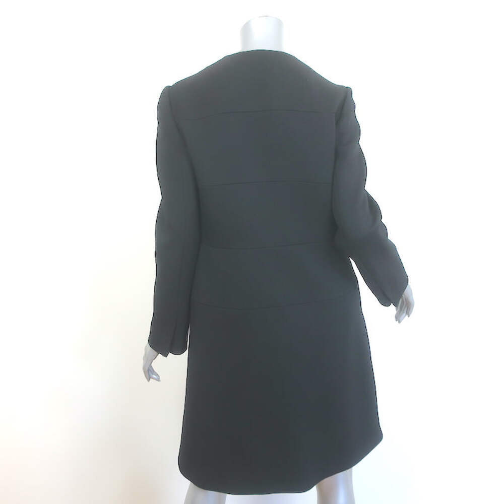 Prada Coat Black Virgin Wool Size 44 Button-Front Jacket | eBay