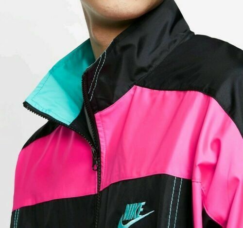 New Nike x Atmos Vintage Patchwork Track Jacket Black Pink New Nike x Atmos Vintage Patchwork Track Jacket Black Pink
