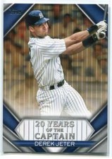 2020 Topps Update 20 Years of The Captain Gold yoc99 Derek Jeter 39/50