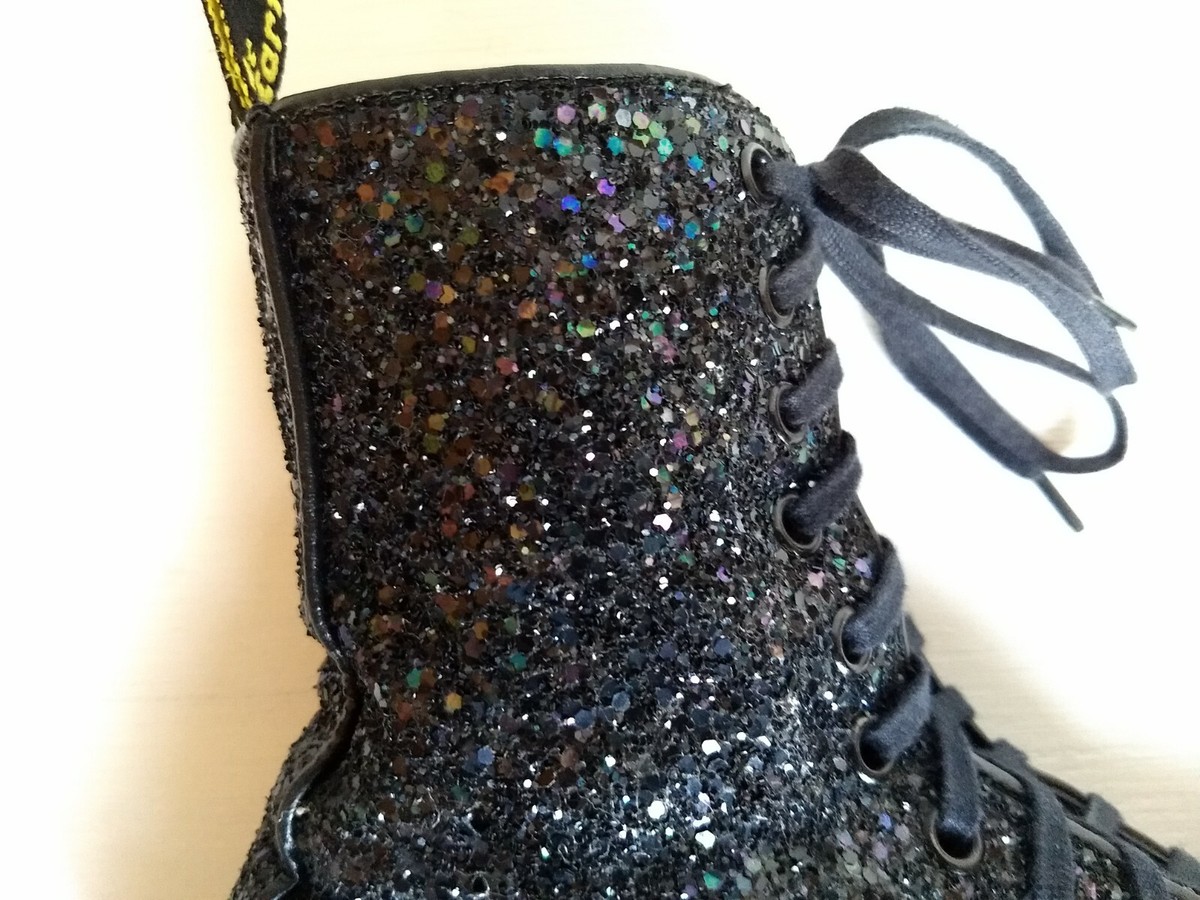レア♡未使用ドクターマーチングリッターブーツターコイズuk4Dr.Martens レア♡未使用ドクターマーチングリッターブーツターコイズuk4Dr