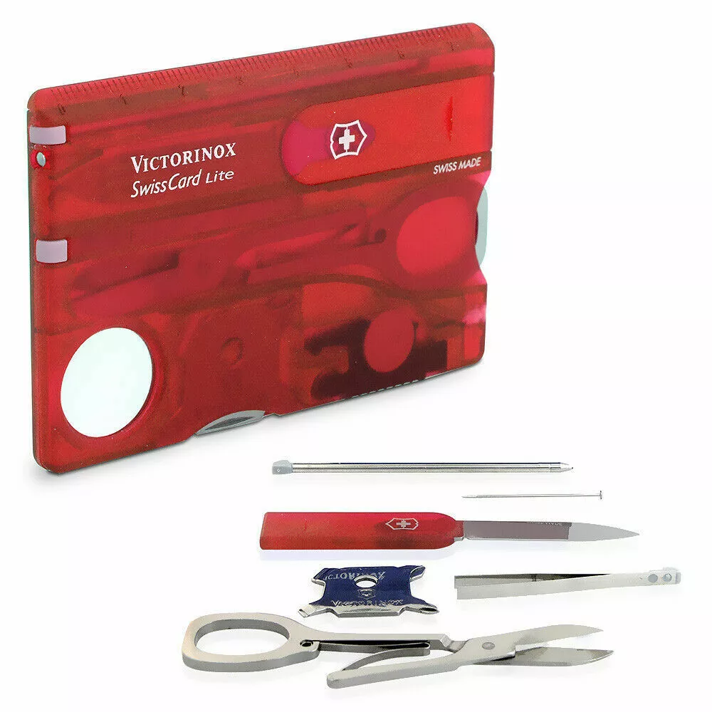 New Victorinox Swiss Army SwissCard Lite Ruby 7611160014870 eBay
