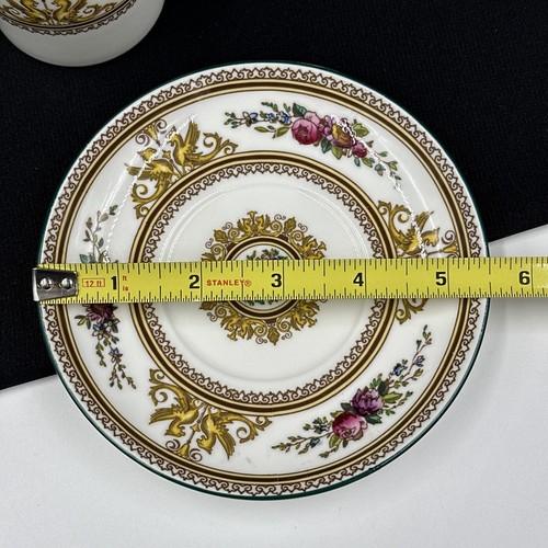 Wedgwood Columbia White (Center Medallion) Can Shape Demitasse Cup and Saucer - Picture 18 of 22