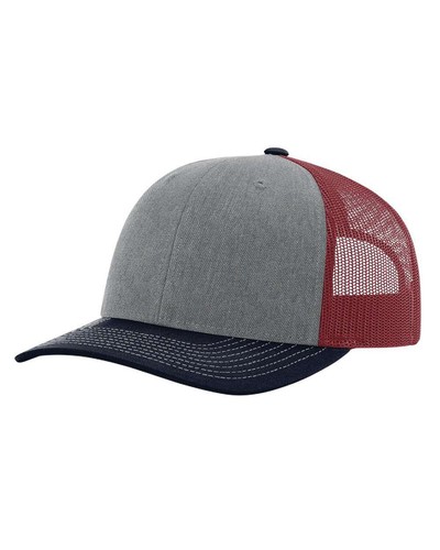 Richardson 112 Trucker Kugelkappe Netz Mütze Druckknopflasche 2-farbig/einfarbig leere Kappe - Bild 40 von 90