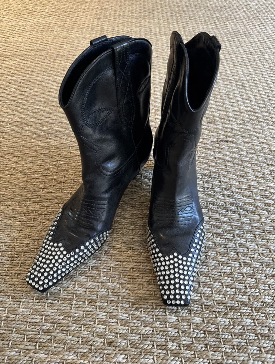 Khaite Dallas Crystal Boots View 2