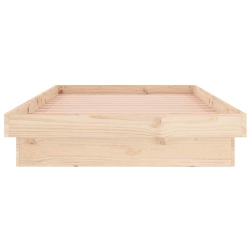 Massivholzbett LEDs Holzbett Bett Bettgestell Lattenrost Schlafzimmerbett - Bild 46 von 62