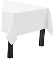 Rectangle Tablecloth - 60 x 102 Inch Table Cloth 60 x 102 inch Rectangle White