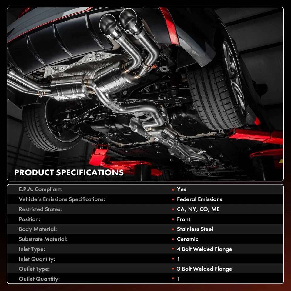 Convertidor catalítico delantero para Honda HR-V 2016 2017 2018 2019 2020 L4 1,8 L Foto 3 de 4