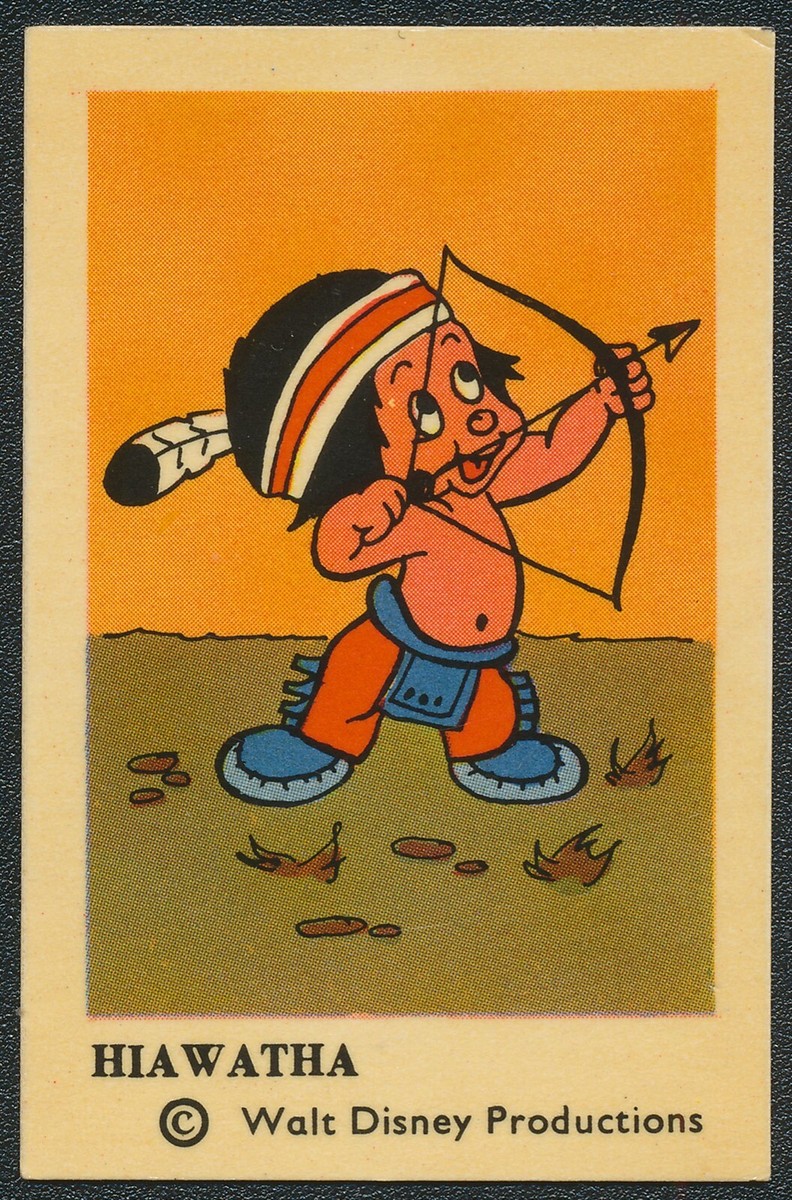 HIAWATHA 1963 WALT DISNEY SWEDISH TRADING CARD EX-MT/NM | eBay