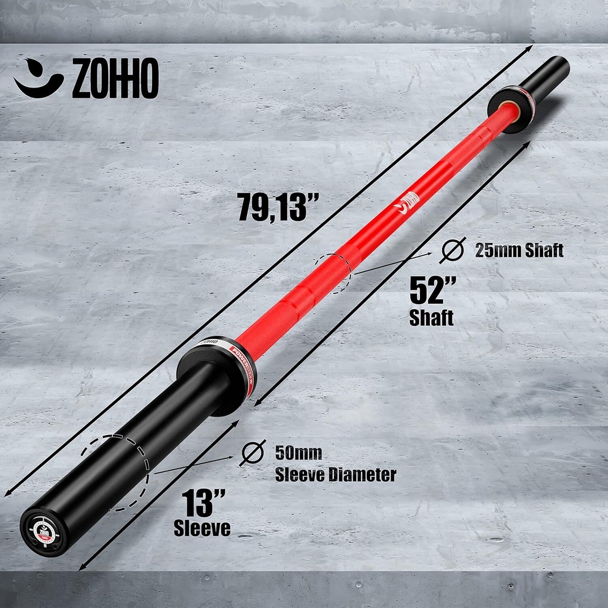 Ceramic Coated Barbell 15Kg Olympic Competition 1500 LBS 10 Needle