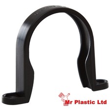 Polypipe 50mm Push Fit Waste Pipe Fittings in Black (actual size 54mm)
