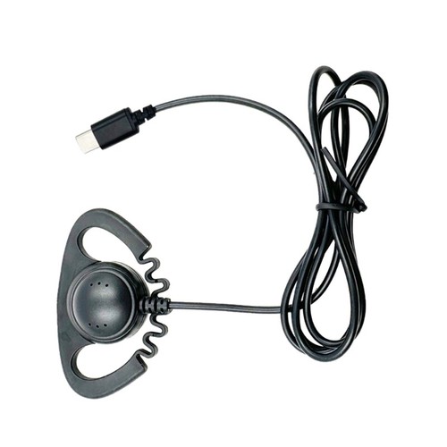 USB C/3.5mm Ear Hook Single-Side Earphones Mono Earbud Corded Headsets Headphone - Picture 18 of 21