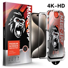 Magic App HD Tempered Glass Screen Protector For iPhone 15 Pro Max 14 13 12 John