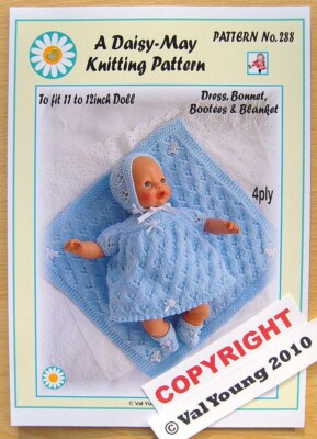 Puppen Strickanleitung von Val Young 11''/12'' Nr. 288