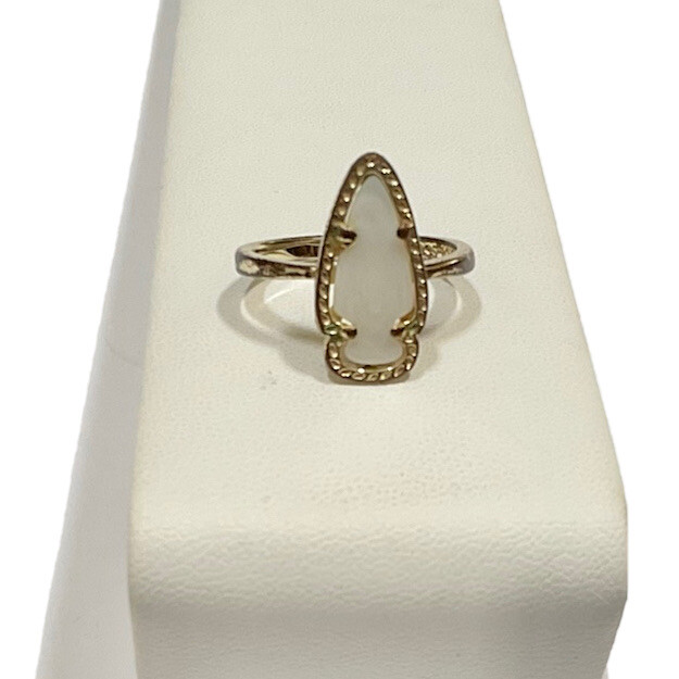Kendra Scott Arrowhead Ring White Size 7 Arrow - image 5