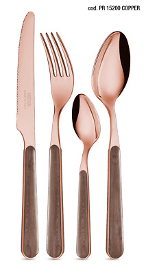 NEVA NATURAL INSPIRATION serie PREZIOSA posate tavola set 24pz colore A SCELTA