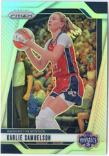 2024 Panini Prizm WNBA Silver Parallel NO.82 Karlie Samuelson, Washington Mystic
