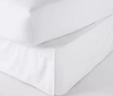 NEW Room Essentials Solid Bedskirt White 14” Drop  - QUEEN OEKO-TEX CERTIFIED
