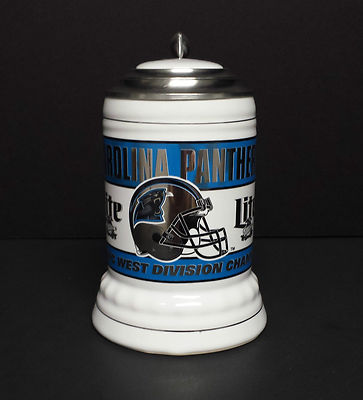 1996 Carolina Panthers NFC West Champions lidded stein NIB