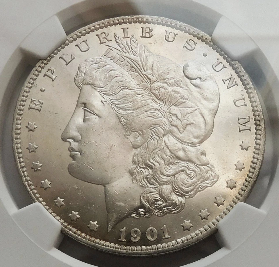 1901-O Morgan Silver Dollar $1 - NGC MS 63 PL, New Orleans Mint - Image 2 of 4