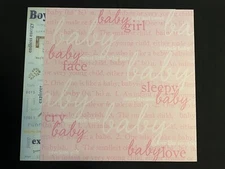 CAROLEE'S CREATIONS "BABY BOY/GIRL DEFINITIONS" 12X12 SINGLE-SIDED PAPERS